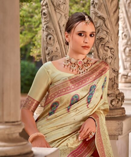 Hasthkala - cotton blended saree