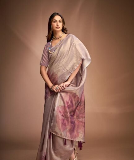 Zaree cotton blend saree