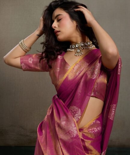 Silk blended yoak saree