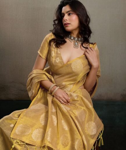 Silk blended yoak saree